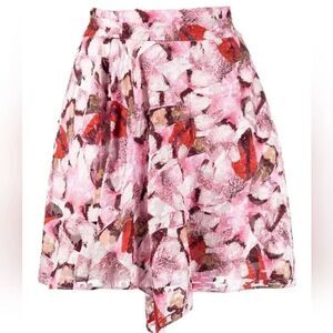IRO Paris Cartis High Waisted Ruffle Silk Mini Skirt